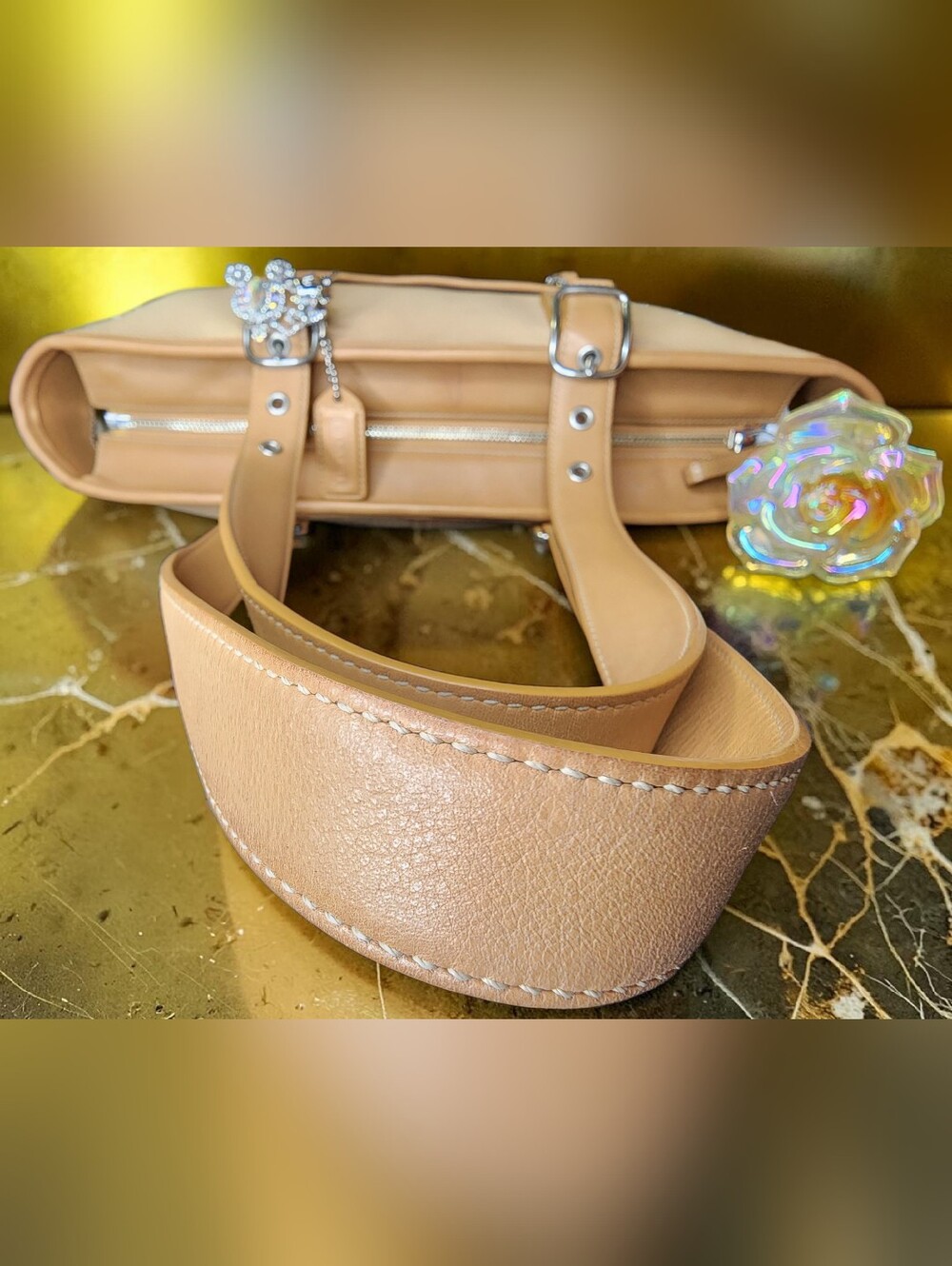 Coach Hampton Pebbled Leather Tote (Style No. 4465) - Picture 4 of 14